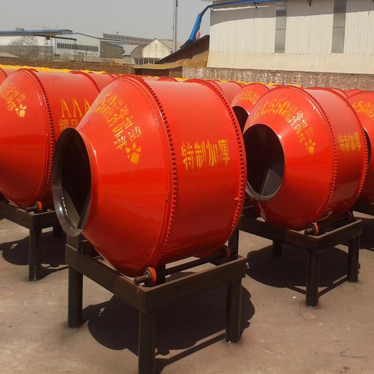 圆罐滚筒搅拌机 小型滚筒搅拌机 民用加厚型圆罐砂浆搅拌机