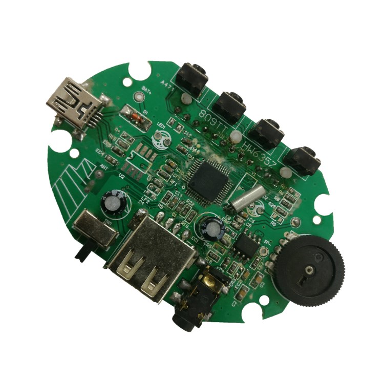 便携式mp3收音机芯片插卡收音机线路板外放老人机迷你音响电路板