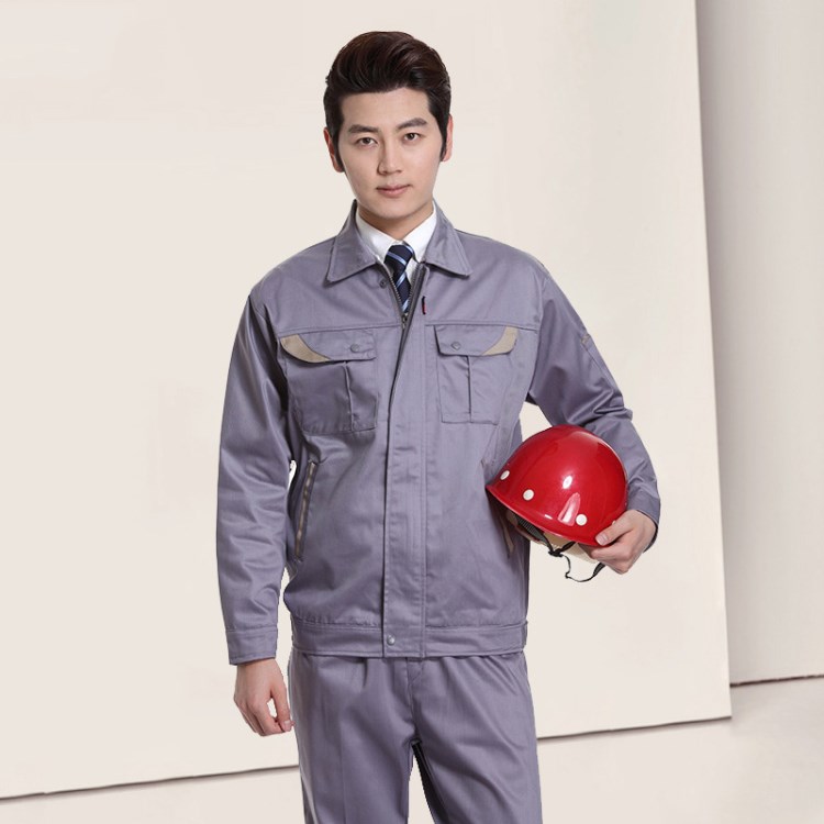 春秋长袖工作服套装 男女汽修电焊工厂车间劳保服 工装制服定制