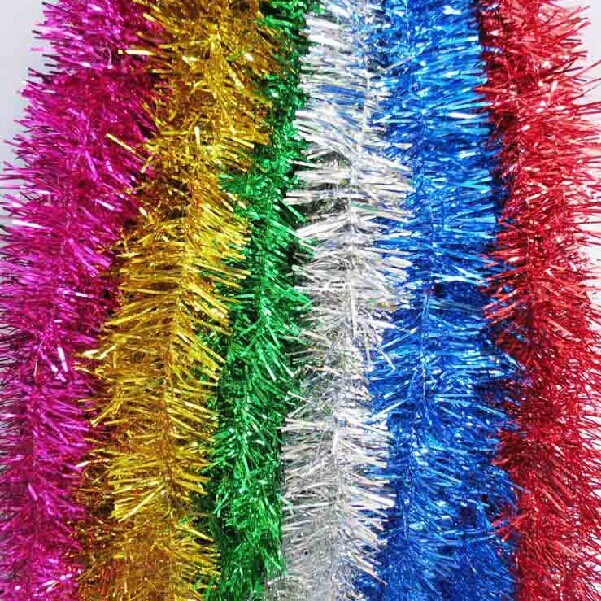 【婚庆拉花】圣诞节毛条彩带加厚毛条 教室幼儿园布置 店铺装饰彩条