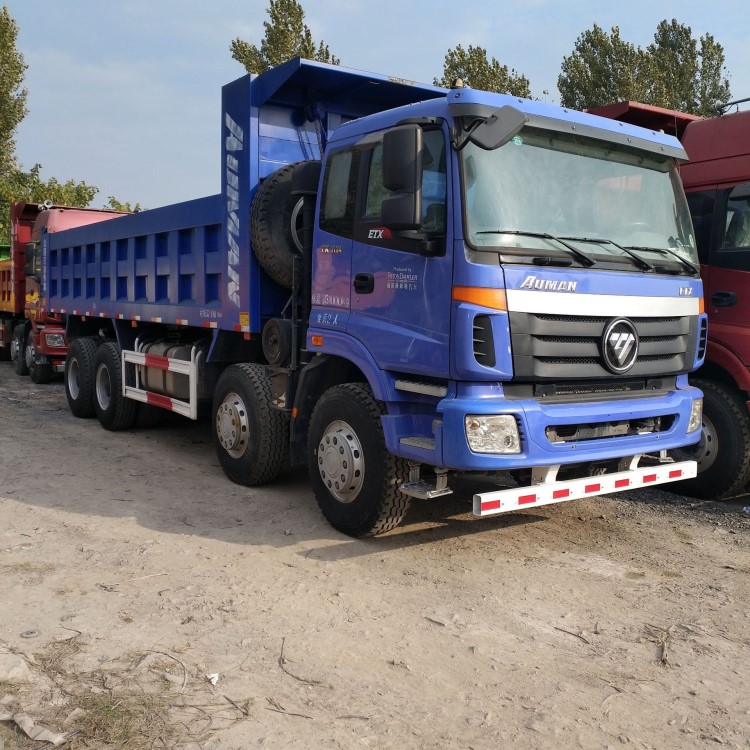 二手前四后八自卸车 ,工程运输翻斗车 豪沃 德龙二手重型货车