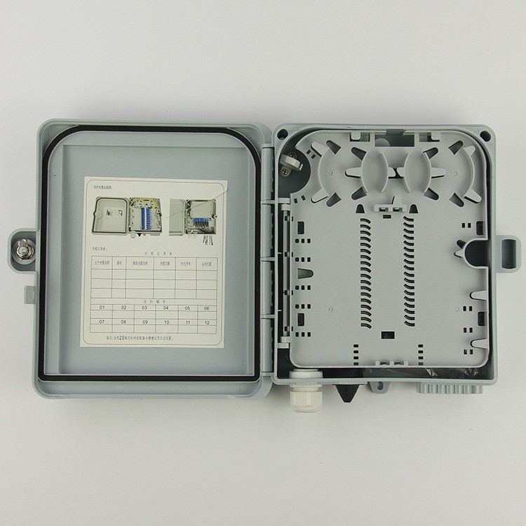 厂家直销光纤接线盒 分光8芯 分线12芯ftth入户箱楼道箱