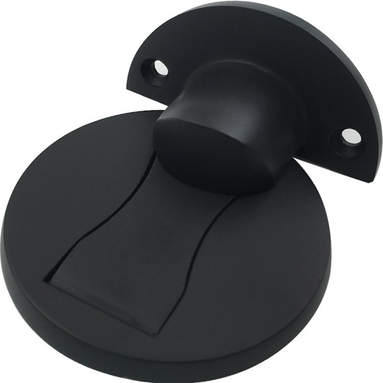 地吸正宗304不锈钢门吸黑色免打孔门挡阻隐形门碰强磁防撞吸门器