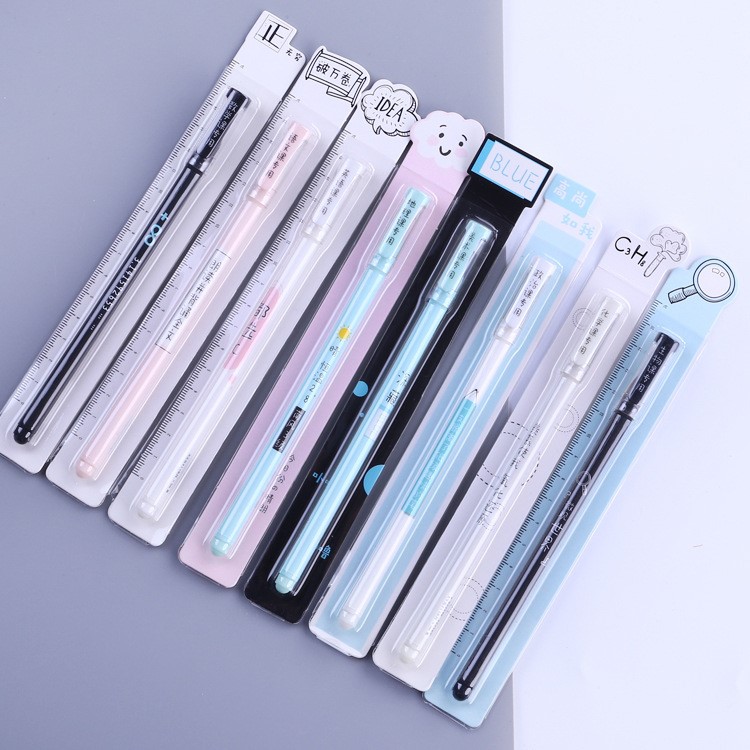 【书签笔】55611 韩国文具批发 sslj-0556 天生我才系列书签中性笔