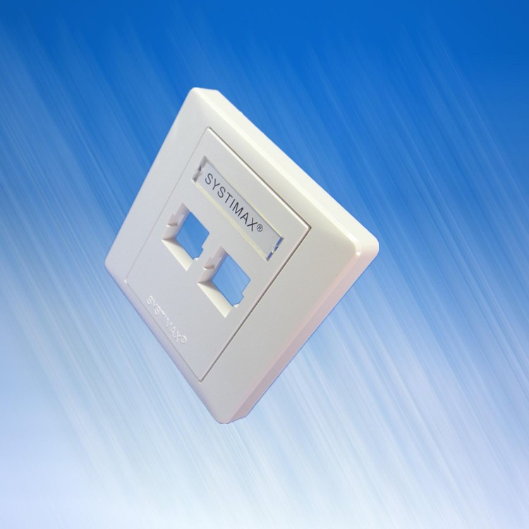 【网络面板】诚联rj45双口网络面板86型双口光纤信息面板光纤面板