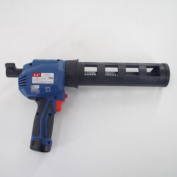 东成dcpj12 充电式电动打胶枪玻璃胶美缝胶结构胶枪腊肠胶枪