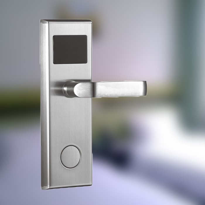 酒店磁卡感应门锁电子锁 不锈钢酒店锁刷卡锁智能门锁ic卡感应锁