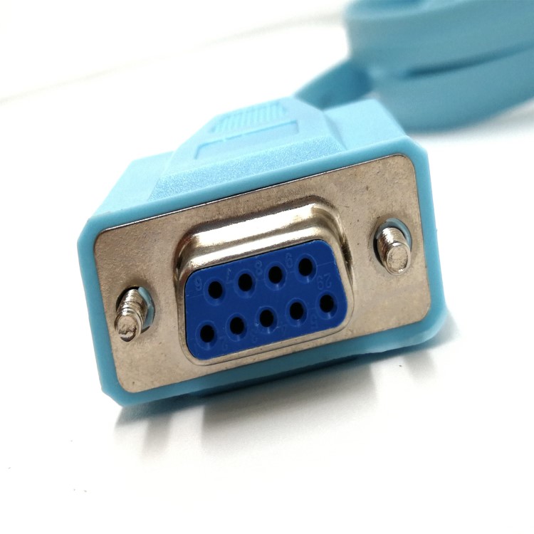 高速線 網絡1.5米 rj45轉rs232com串口9孔水晶頭db9轉網口數據線