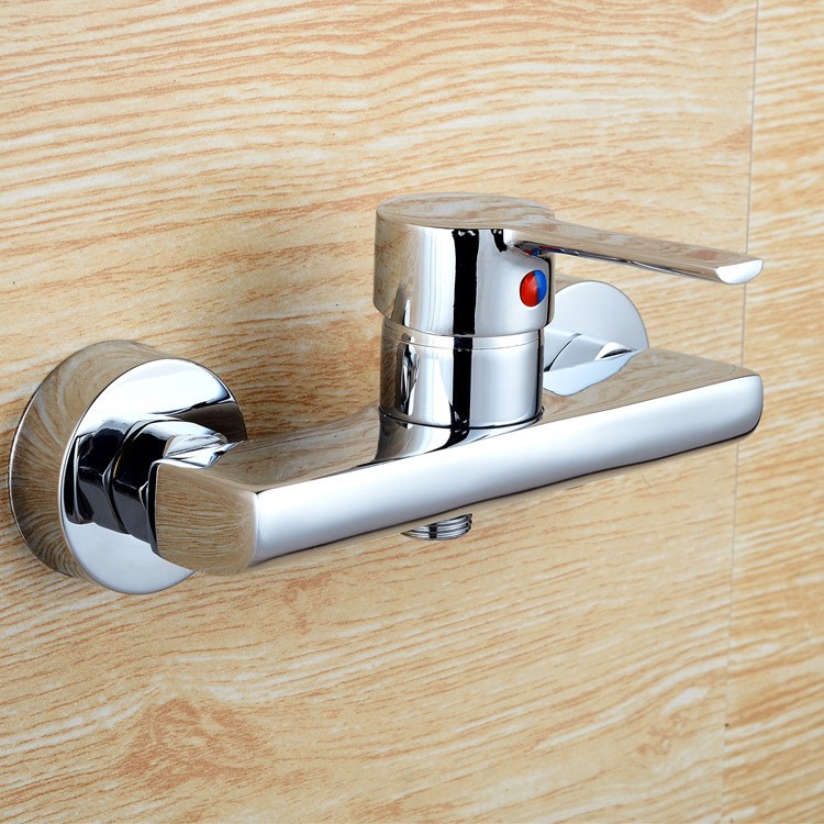冷热混合水龙头 单把混合阀卫生间浴室淋浴水龙头 入墙式沐浴龙头