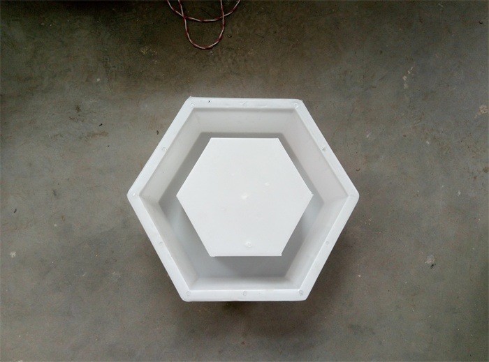 空心六角护坡砖模具20x40x10 六角护坡砖模盒 水泥六棱护坡模具
