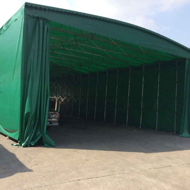 仓库帐篷 户外活动停车遮阳棚 伸缩雨棚移动推拉蓬折叠帐篷定做