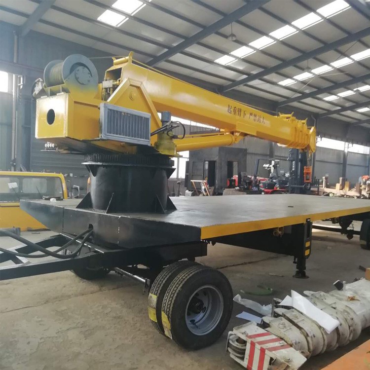 【电线杆吊车】批发价改装旋转吊车 拖拉机平板吊车集装箱电线杆园林