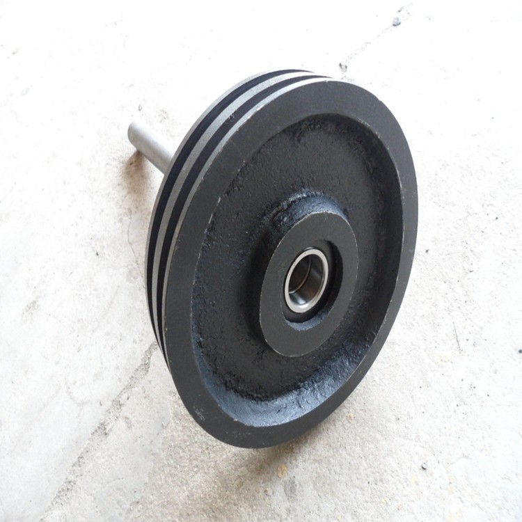 餐梯对重轮杂物梯抗绳轮导向轮三槽双槽轮定制各种铸铁球模大轮