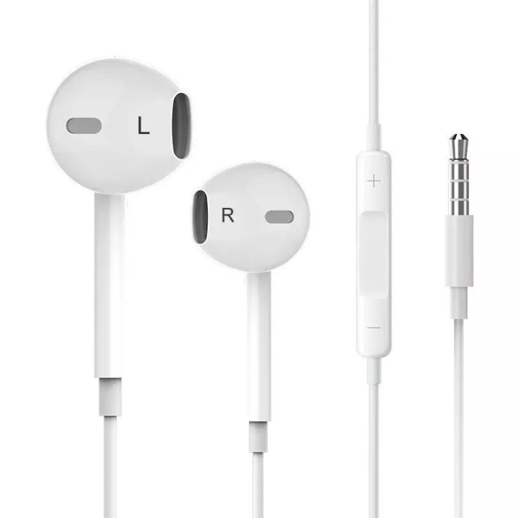 mobile earphone重低音线控麦克风tpe高弹线全球通用智能手机耳机