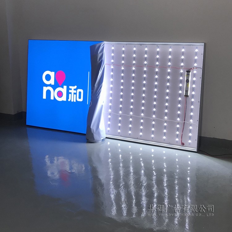 手机背景墙形象华为灯箱布酒厂饮料品牌led无框卡布软膜3p布定做