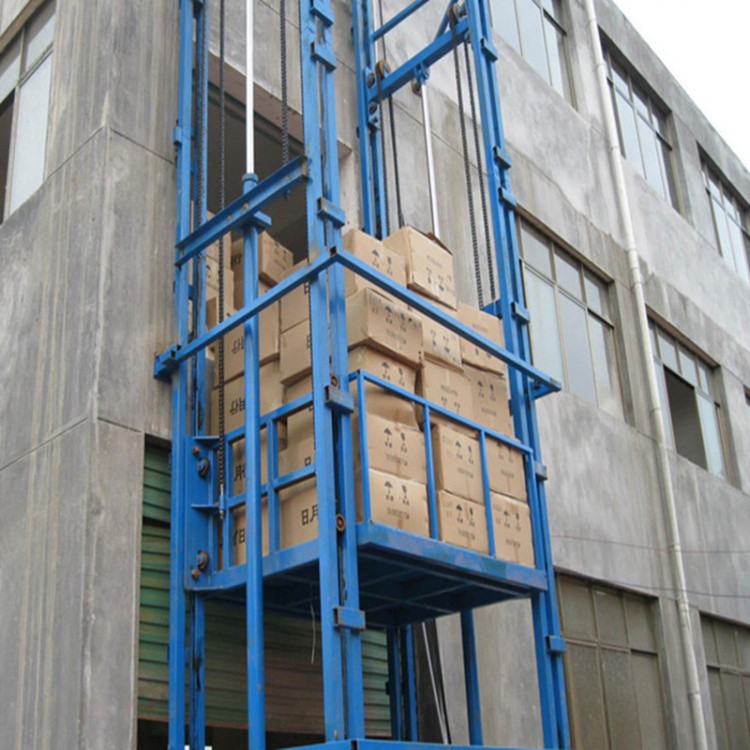 【门架升降机】济南盛泽门架导轨式电动升降机货梯 垂直柱式货物提升