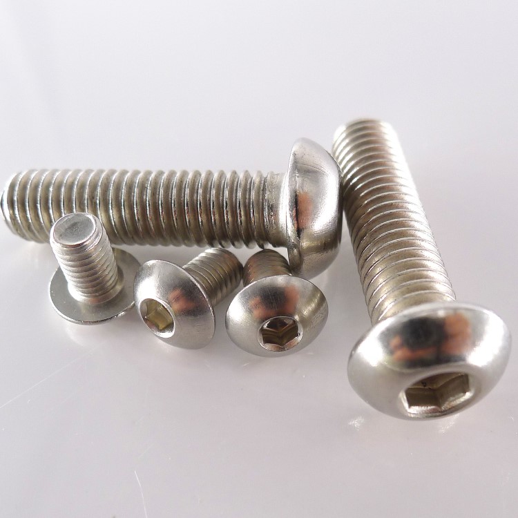 不锈钢元杯盘头内六角小螺丝/螺钉/圆头螺栓厂家批发m2m2.5m3m4m5