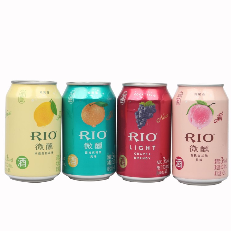 锐澳鸡尾酒 锐澳 rio 鸡尾酒罐装 330ml*24罐/箱 乳酸菌伏特加