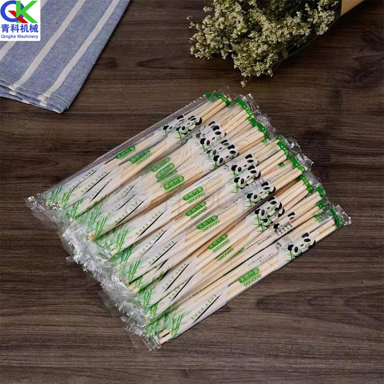 全自动的筷子四件套包装机 一次性消毒筷子装袋机 opp膜打包筷子