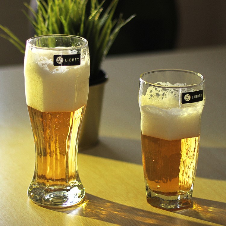 【廊坊广告杯】利比libbey骑士系列无铅玻璃啤酒杯 果汁杯 牛奶杯