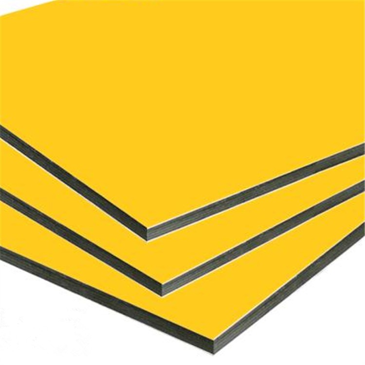 【黄色铝塑板】吉祥铝塑板 现货铝塑板 3mm高光黄色铝塑板 优质可定制