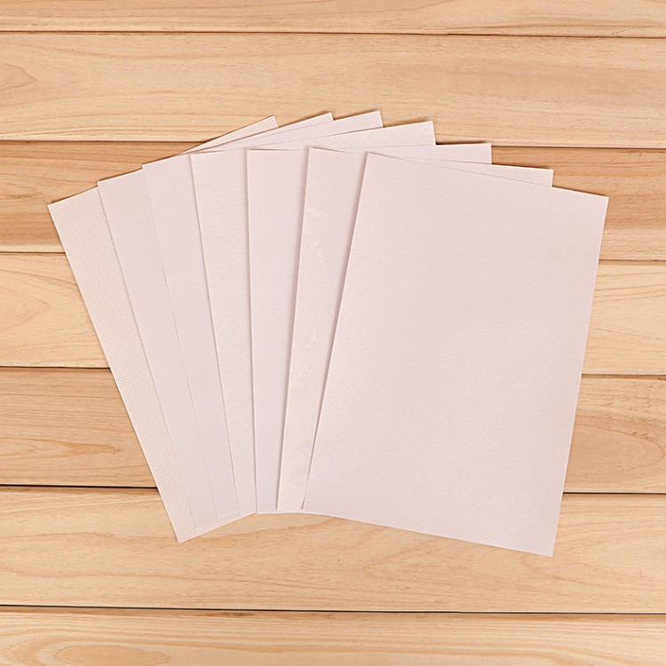 120克冰白珠光礼盒礼品包装纸 葵芯纹莱尼纹拉丝纹花纹可定制