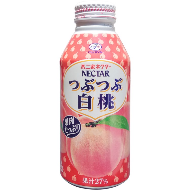 【桃汁饮料】日本不二家nectar水蜜桃白桃汁饮料25%白桃果汁铝罐装