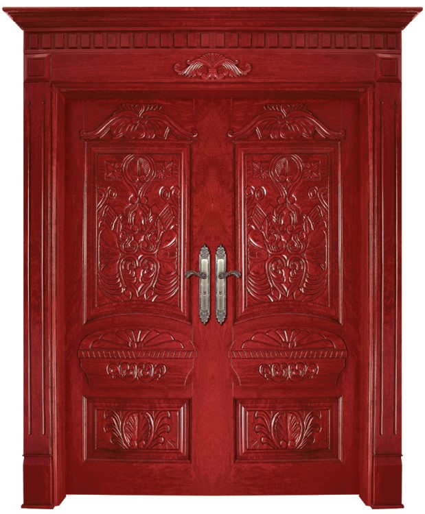 奢华实木双开门;100%实木传统工艺;工厂精心定制;欢迎来图加工