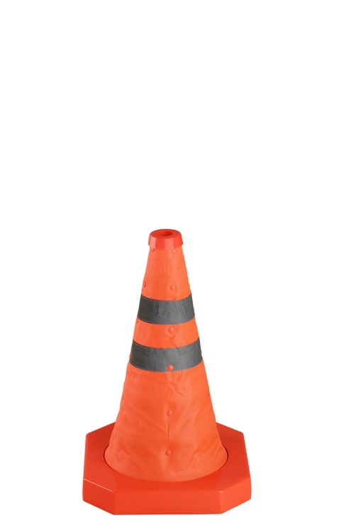 折叠锥筒安全反光三角锥 反光应急路锥 led车辆警示路障