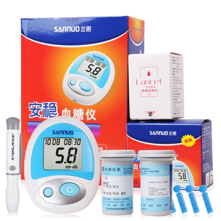 血糖测试仪 测血糖家用医用 血糖计 三诺安稳型