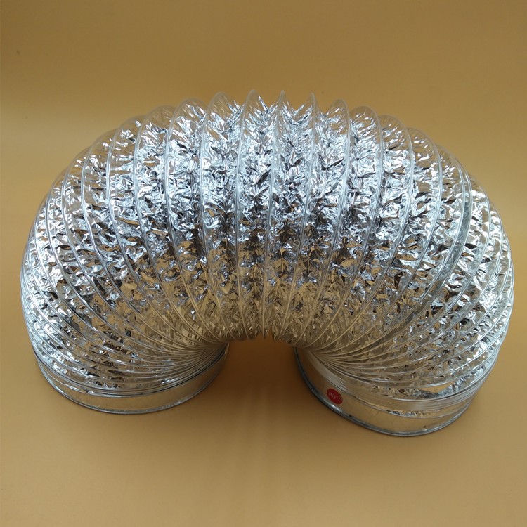 厨房油烟机排烟管 耐高温双层铝箔烟管伸缩排风管波纹管排风烟道