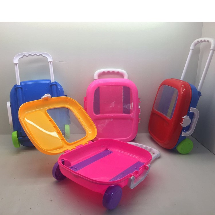 【6677】儿童仿真过家家手提箱玩具配件 旅行拉杆箱玩具 男孩女孩收纳
