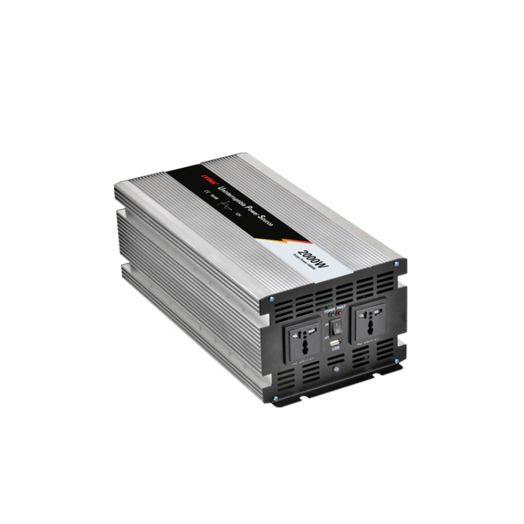 带充电逆变器2000w 12v转220v 纯正弦波充电逆变器一体机2000w