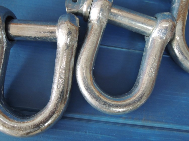 【卸扣卡扣】25户外高空作业u型卡扣 速降攀岩锁具 实芯起重卸扣 吊装