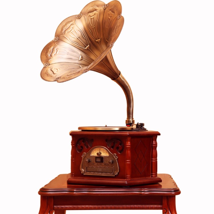 【古典礼品留声机】【皇典】礼品 古典留声机 葡萄黑kyd105