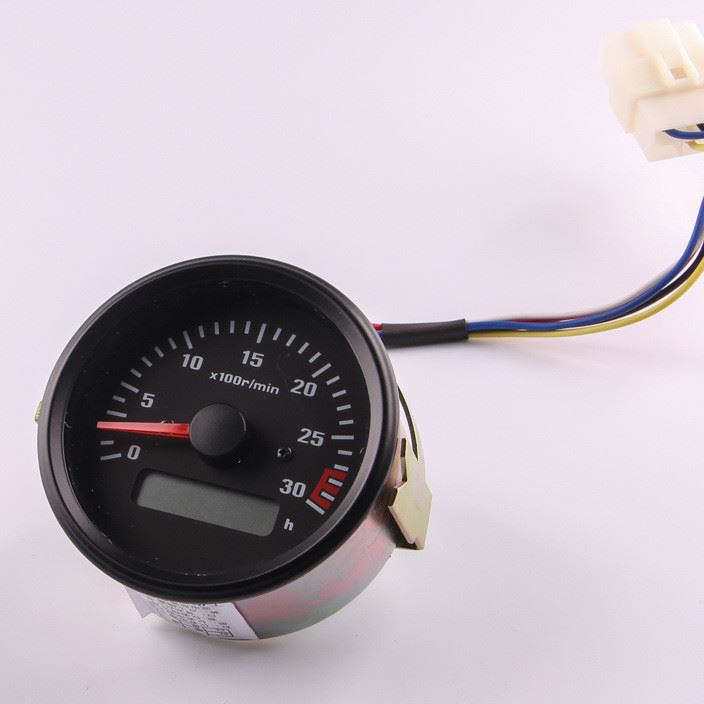 【】dc12v 24v 柴油机转速表 发电机指针式转速计时表
