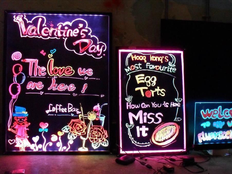 10mm粗笔芯荧光笔8色套装 荧光板专用15g墨水方头彩色玻璃荧光笔