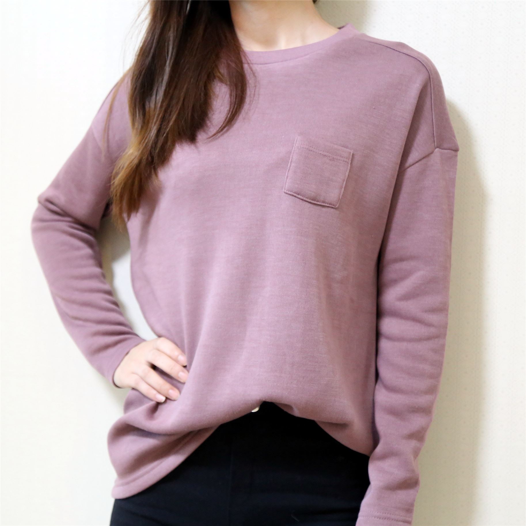 韩版女士打底衫现货清仓一手6件套批发全涤纶圆领打底衫长袖