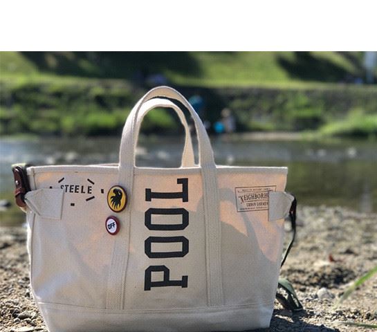 一件代发 日本the pool aoyama藤原浩帆布袋 旅行袋 男女行李包