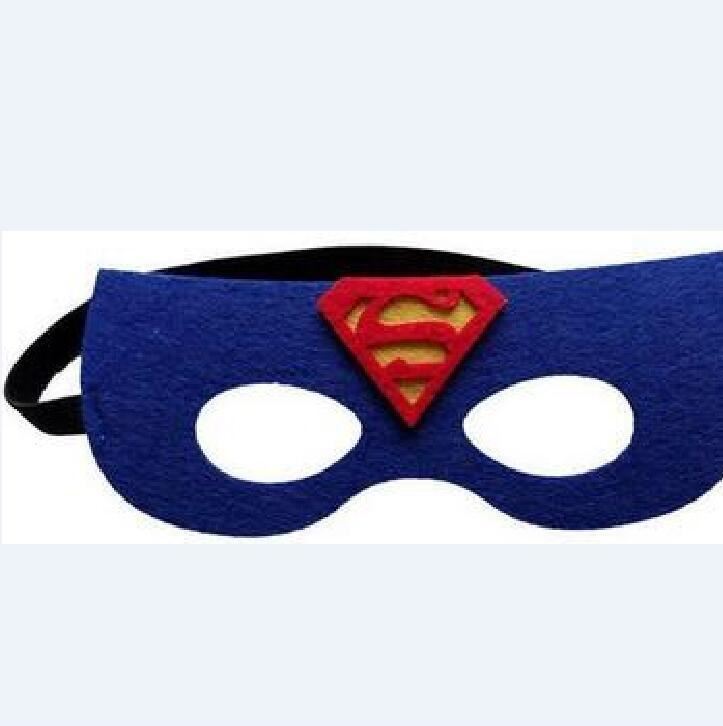 【】订做儿童成人万圣节派队表演装扮毛毡眼镜面具彩色超人眼罩