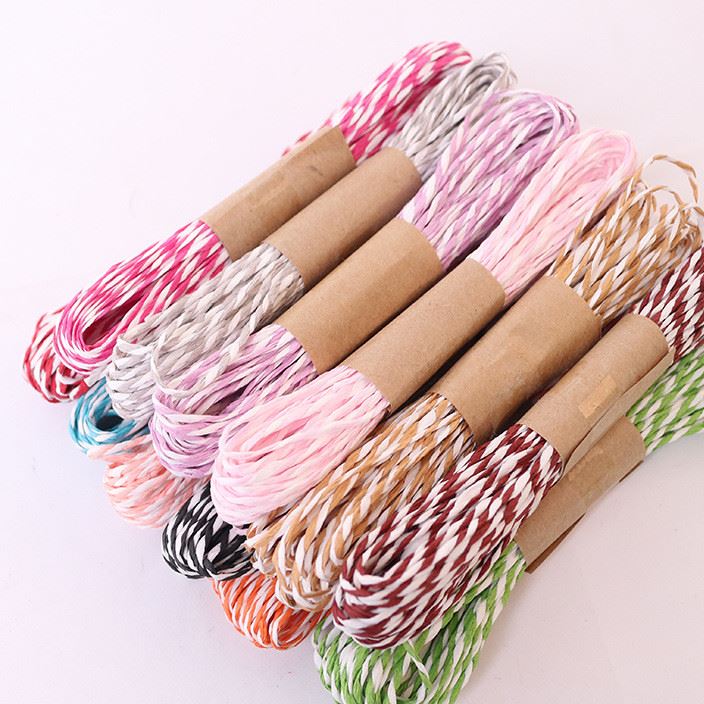 彩色双股细纸绳幼儿园手工编织鲜花包装材料diy纸绳画制作厂批发