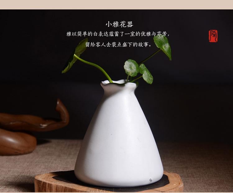 粗陶花瓶新品复古手工 花插陶瓷花器茶具摆件 居家陶艺小花瓶欧式